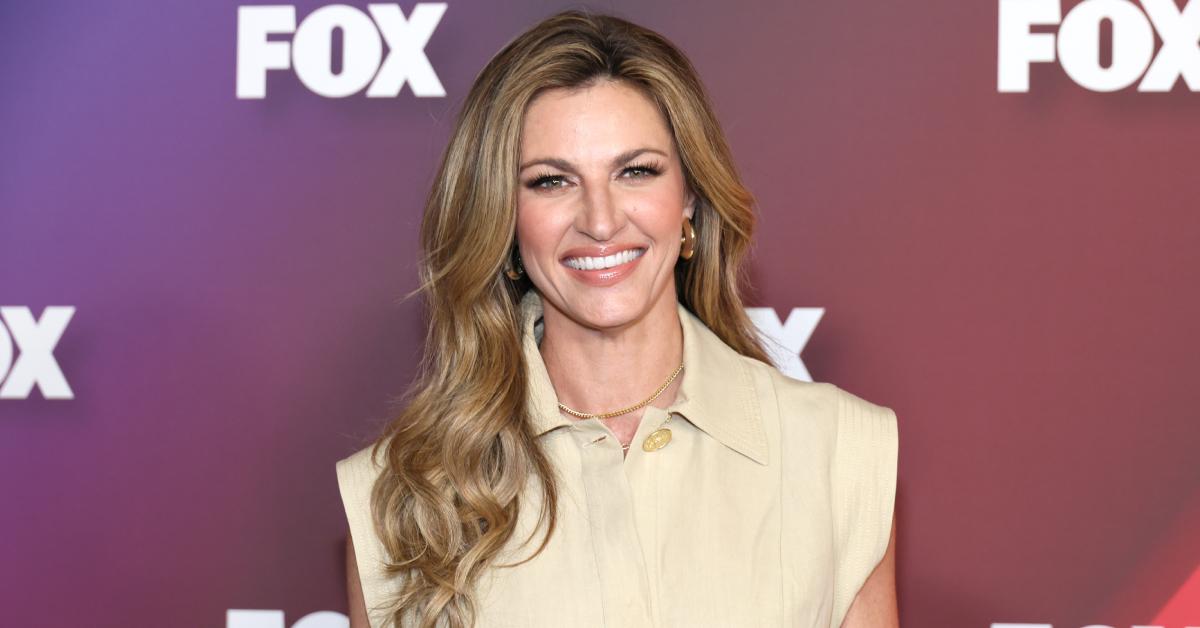 Erin Andrews attends 2022 Fox Upfront on May 16, 2022 in New York City