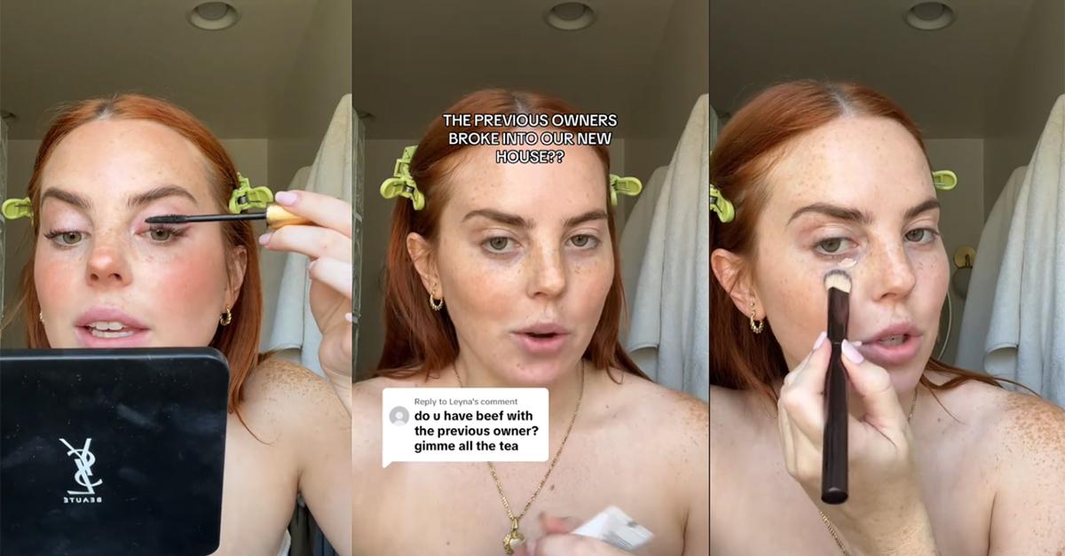 Influencer Jaci Marie explains in a now-viral video how the previous owners of her home broke in.