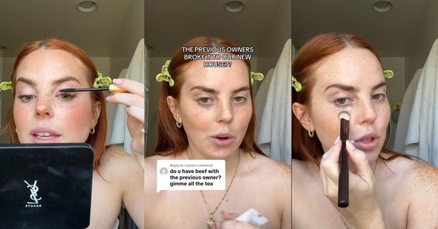 Influencer Jaci Marie explains in a now-viral video how the previous owners of her home broke in.