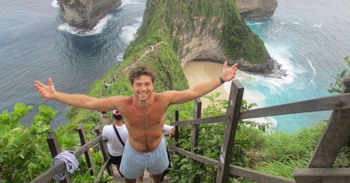 T.J. Palma from Love Island USA on a mountain in Bali  from Love Island USA on a mountain in Bali 
