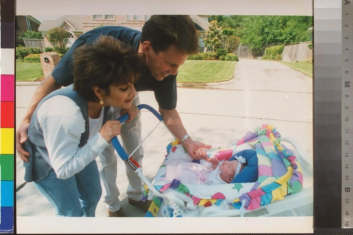 Mary Lou Retton and Shannon Kelley with infant Shayla