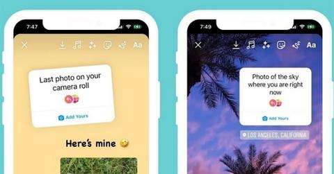 The "Add Yours" sticker on Instagram