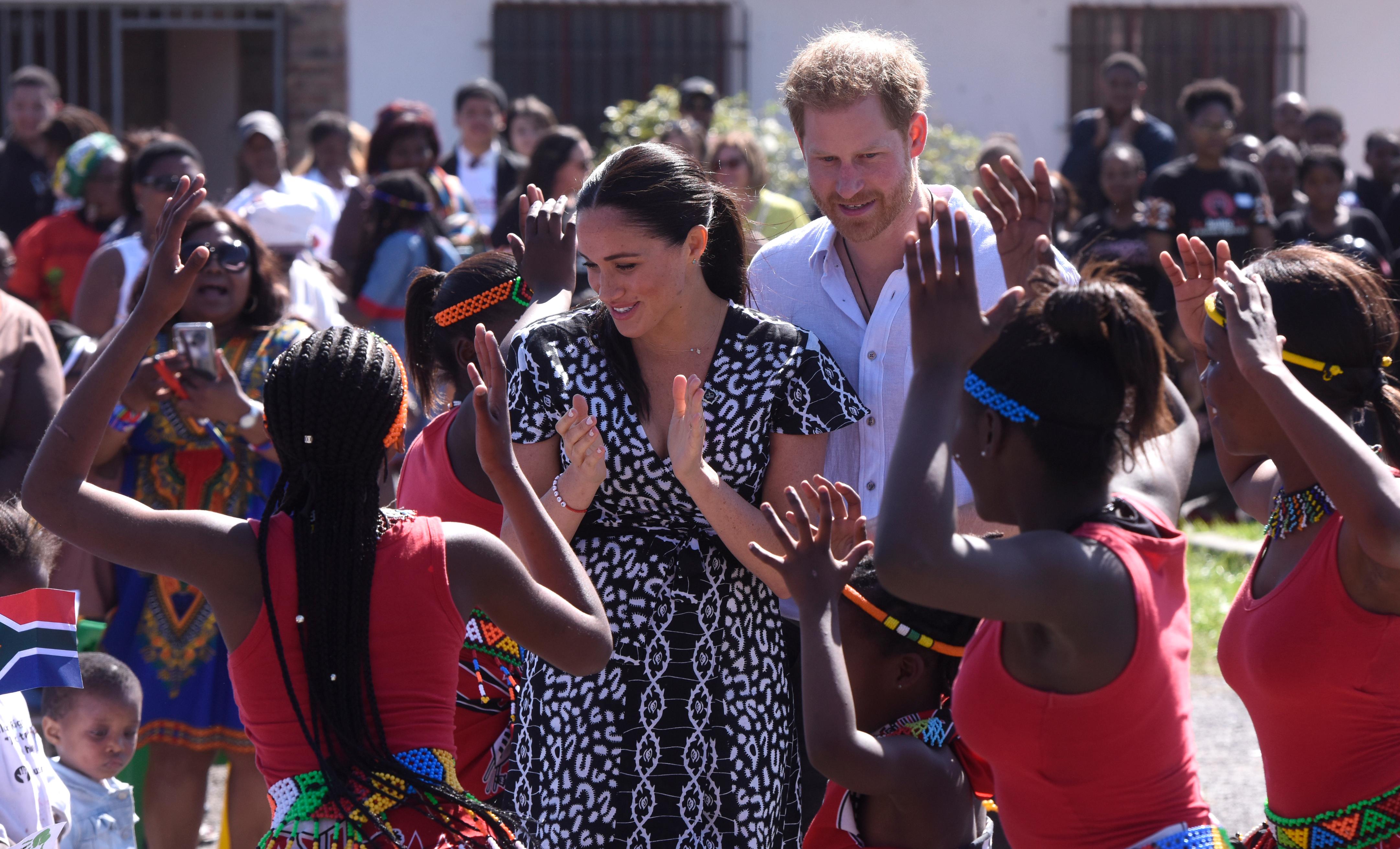 Meghan and Prince Harry in Africa