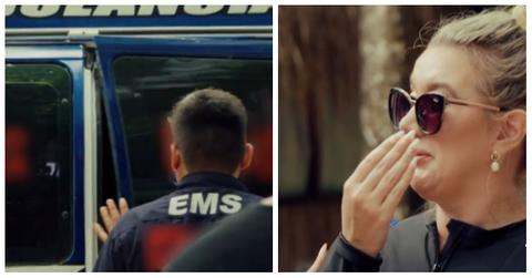 '90 Day: Hunt for Love': one of the cast members gets taken away in an ambulane
