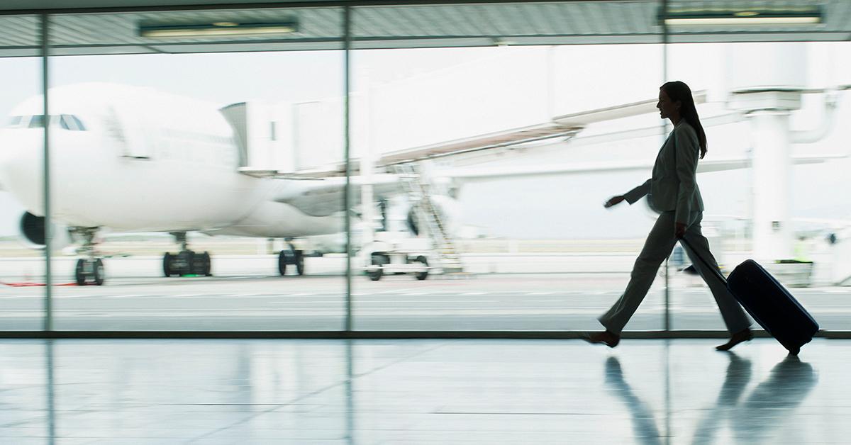 Person in an airport