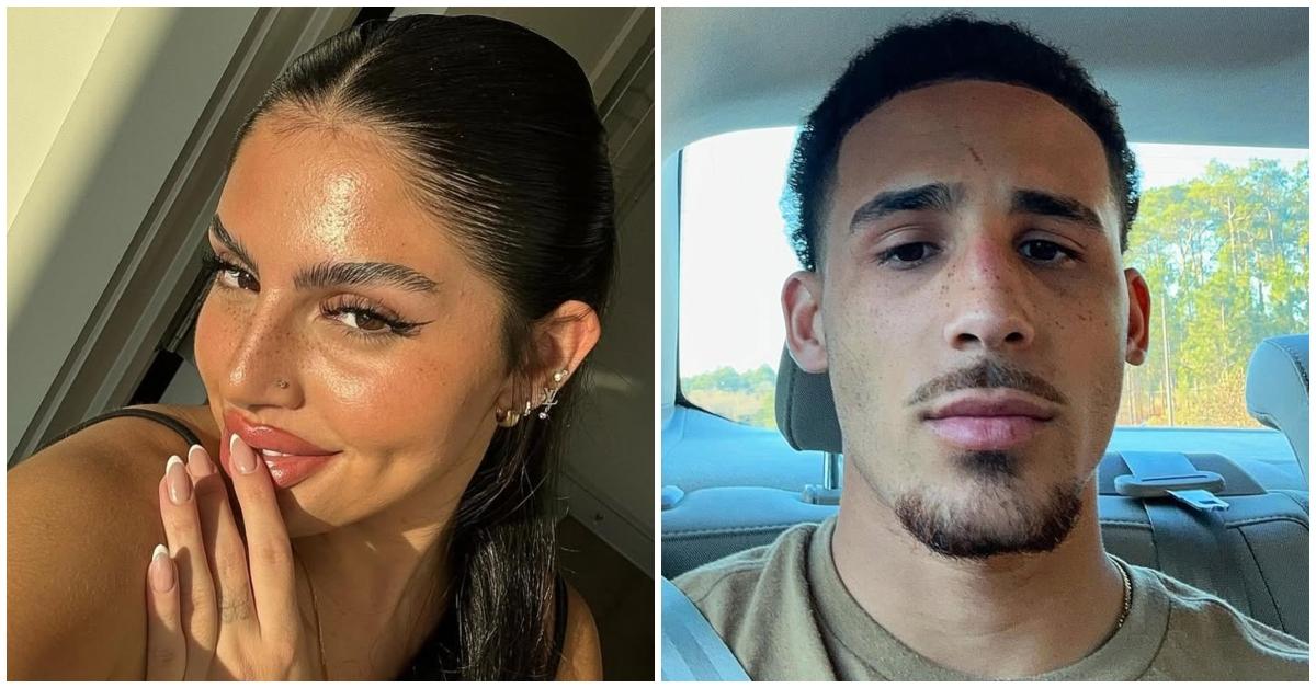 (l-r): Huda Mustfa and her baby daddy Noah Sheline