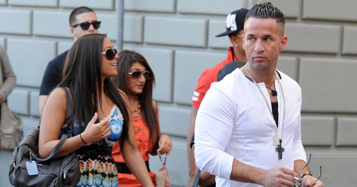 Sammi and Mike filming 'Jersey Shore' in Florence, Italy on May 16, 2011.