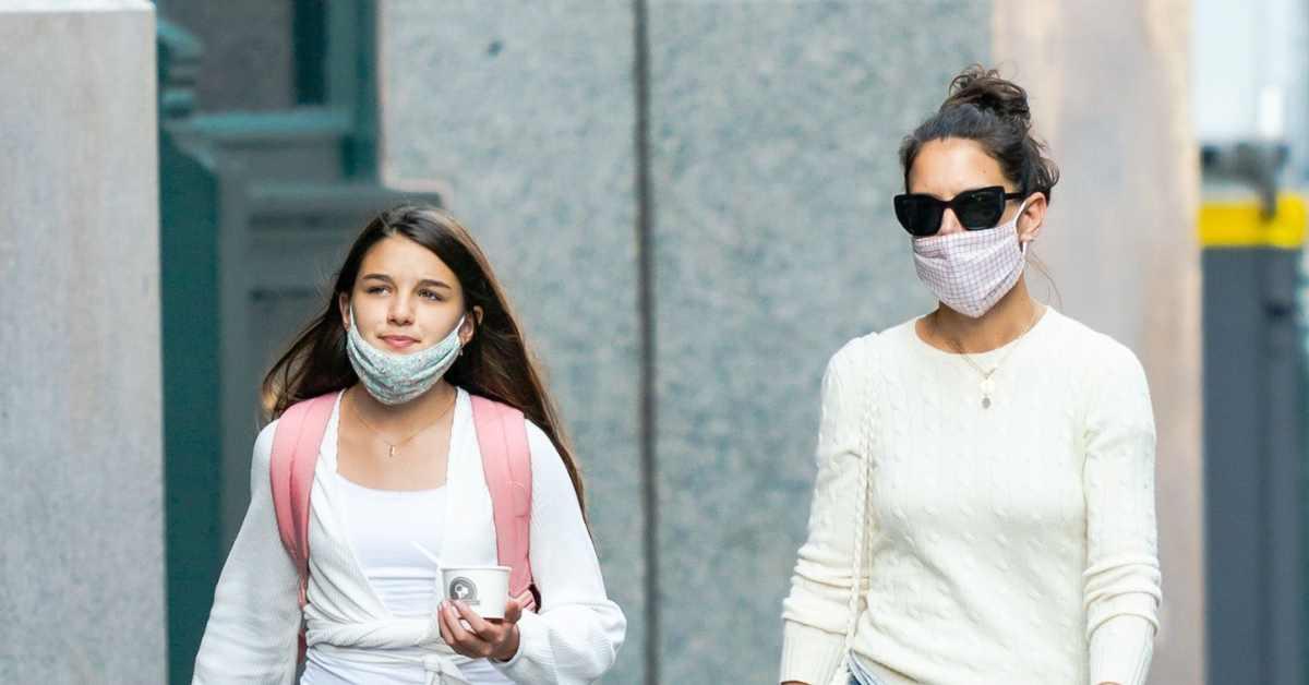  Suri Cruise and Katie Holmes are seen on September 08, 2020