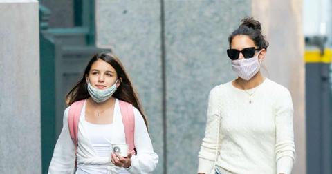 Suri Cruise and Katie Holmes are seen on September 08, 2020