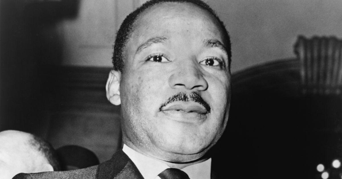 Martin Luther King Jr. showing his medallion received from Mayor Wagner.