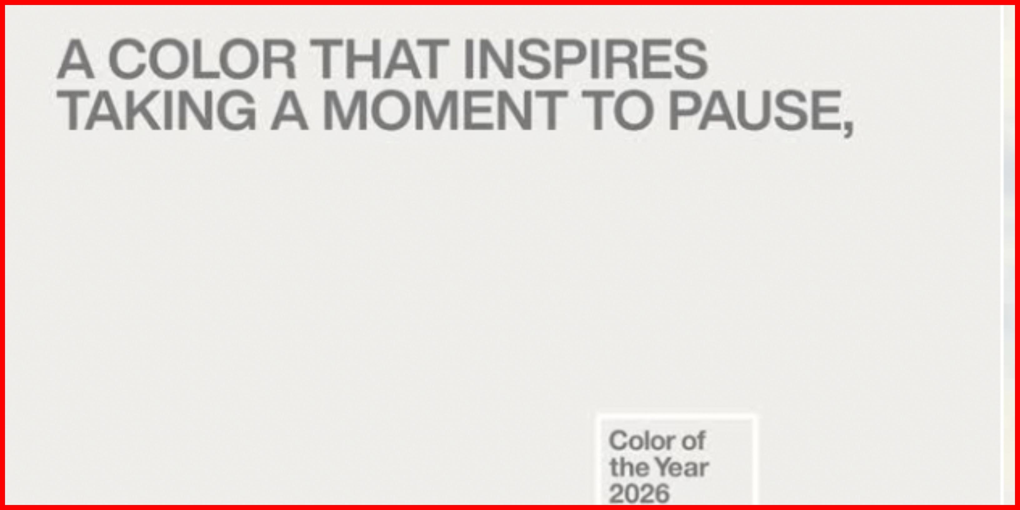 Pantone's Color of the Year announcenment