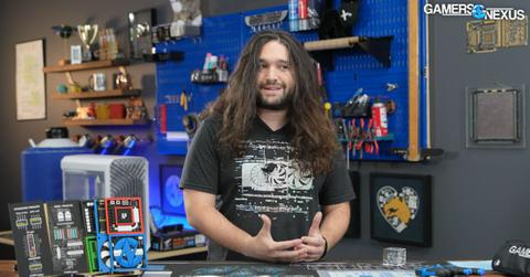 The host of Gamers Nexus discussing LTT.