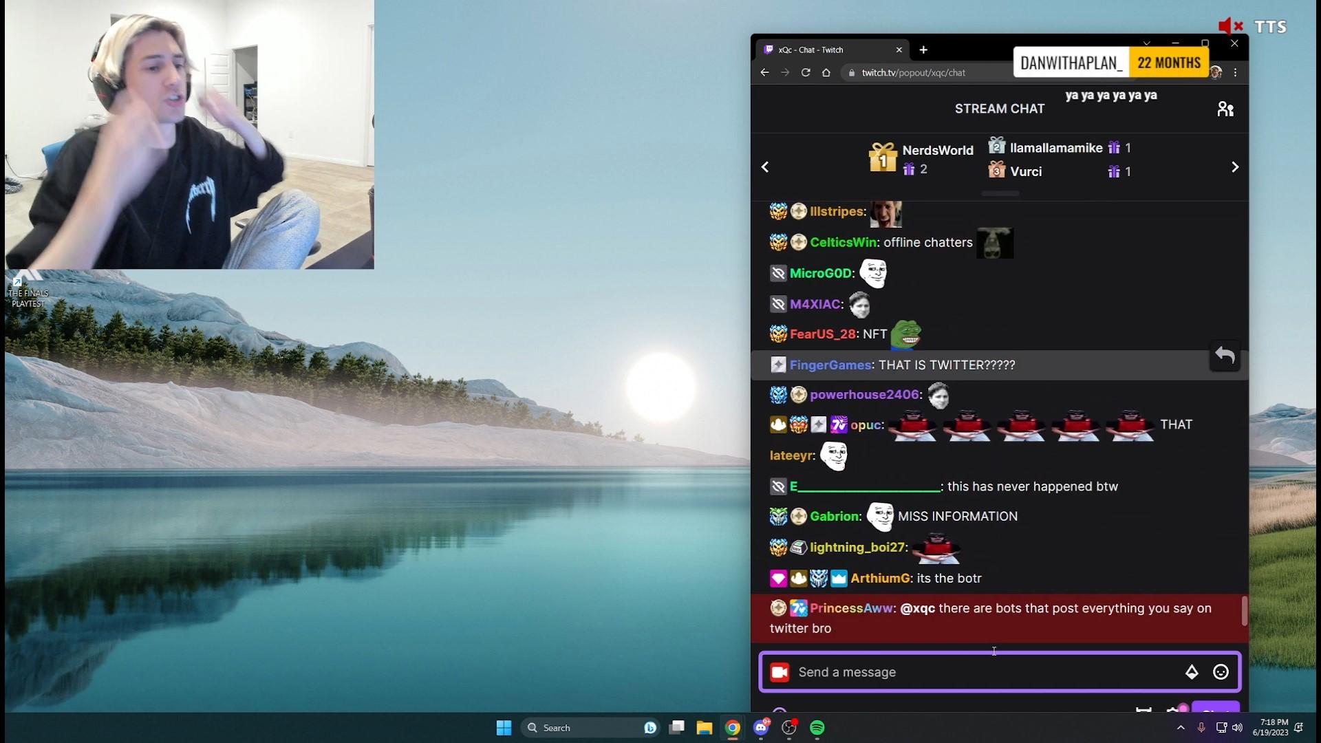 xQc explaining why he won't be doing offline chatting anymore.