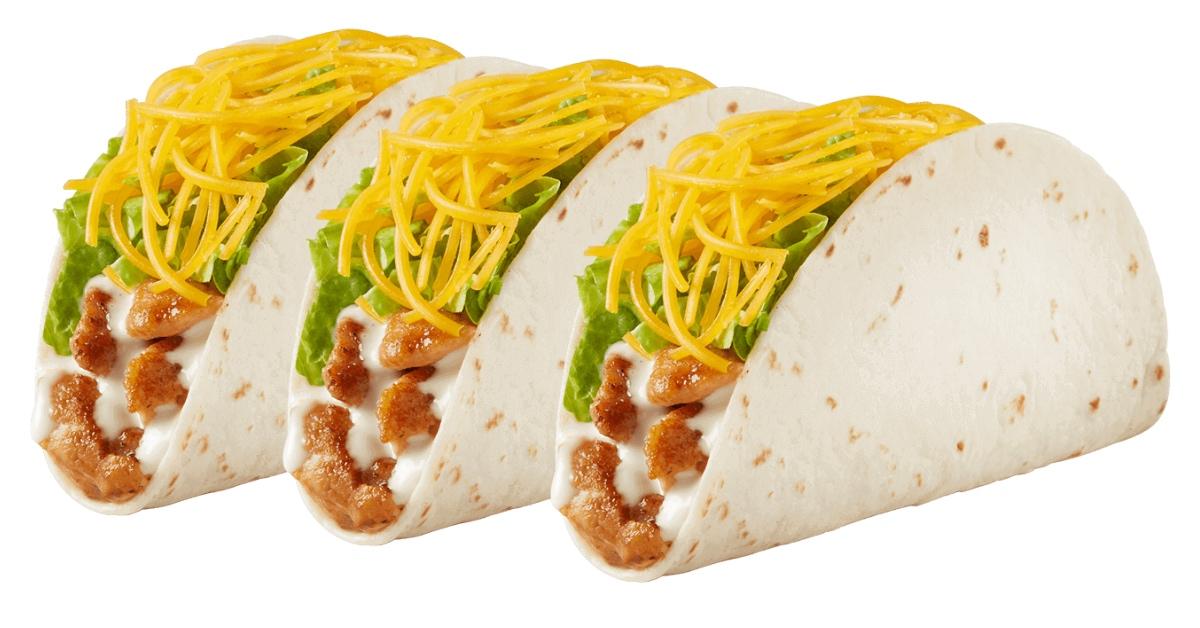 Chicken tacos from Del Taco