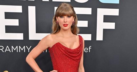 Taylor Swift at the 2025 Grammy Awards.