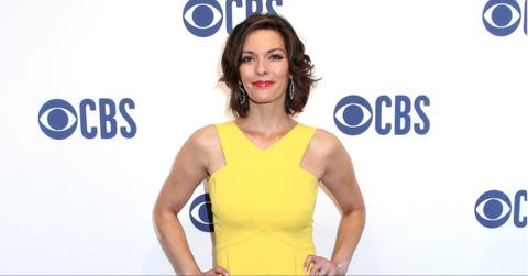 Alana De La Garza attends CBS Upfront 2019 in New York City.