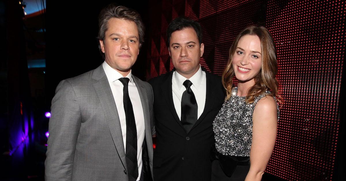 Matt Damon, Jimmy Kimmel and Emily Blunt at the Critics Choice Awards