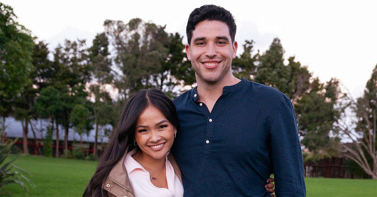 Jenn Tran and Devin Strader with woods behind them. 