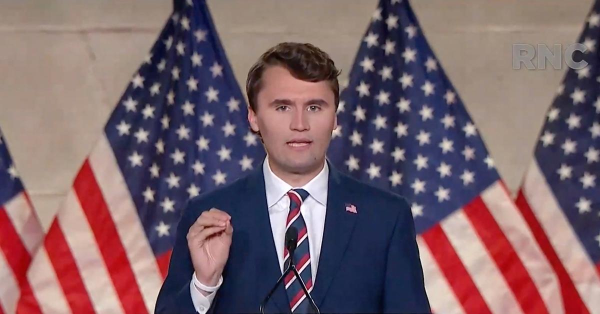Charlie Kirk speaks at the 2020 RNC