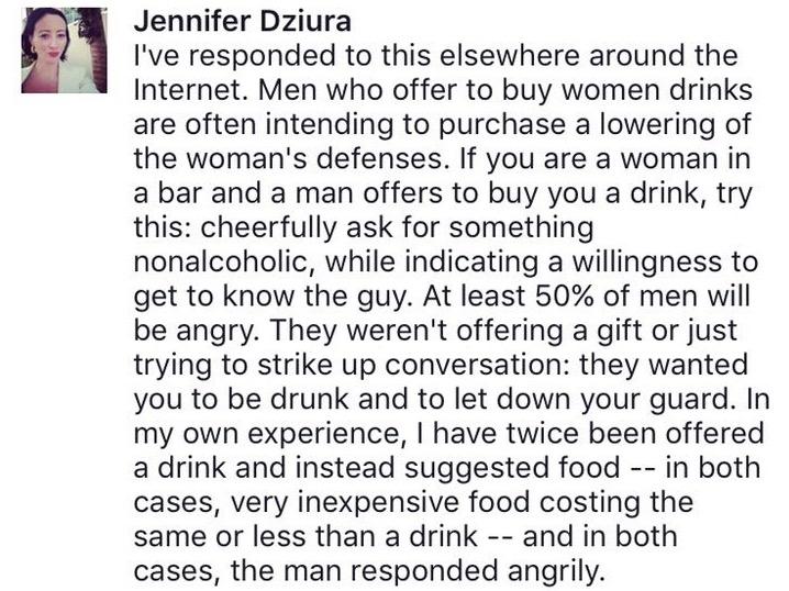 men buying women drinks