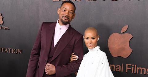 Will Smith and Jada Pinkett Smith arrive at the Apple Original Films' "Emancipation" Los Angeles Premiere