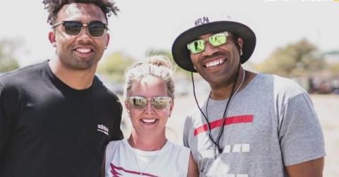 Christian Kirk and his parents Melissa and Evan