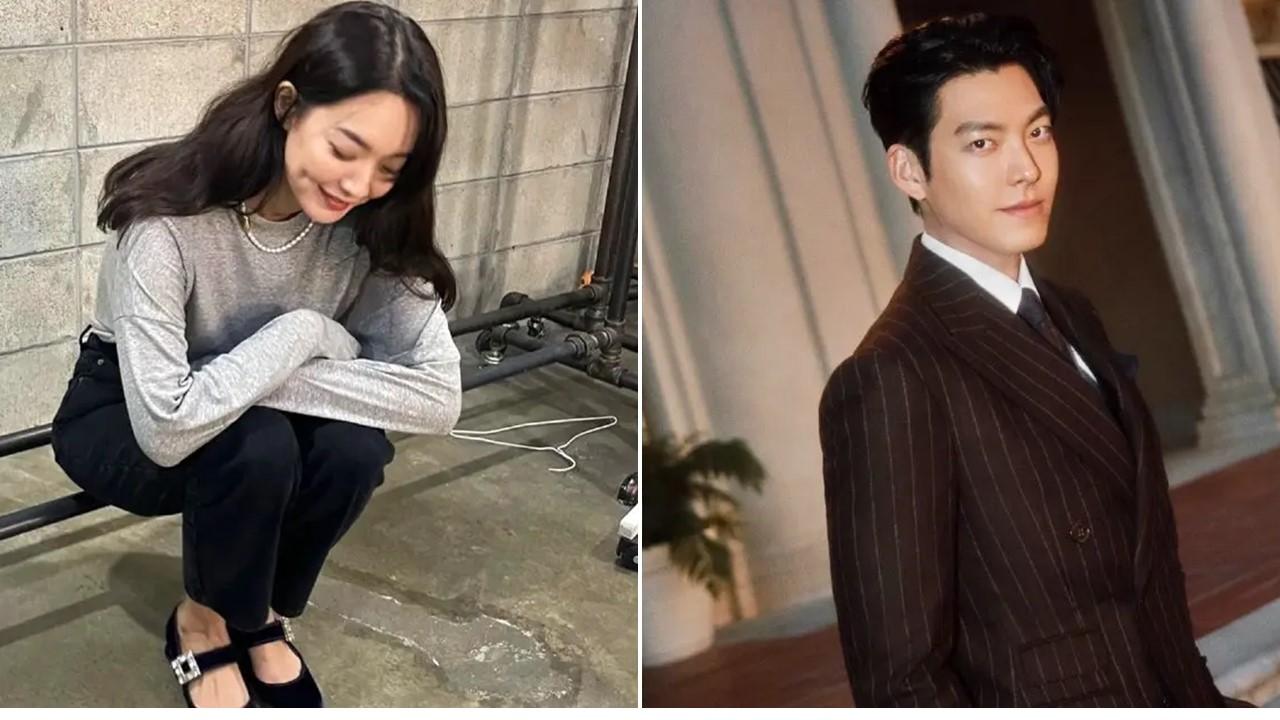 (L-R) Shin Min Ah and Kim Woo Bin 