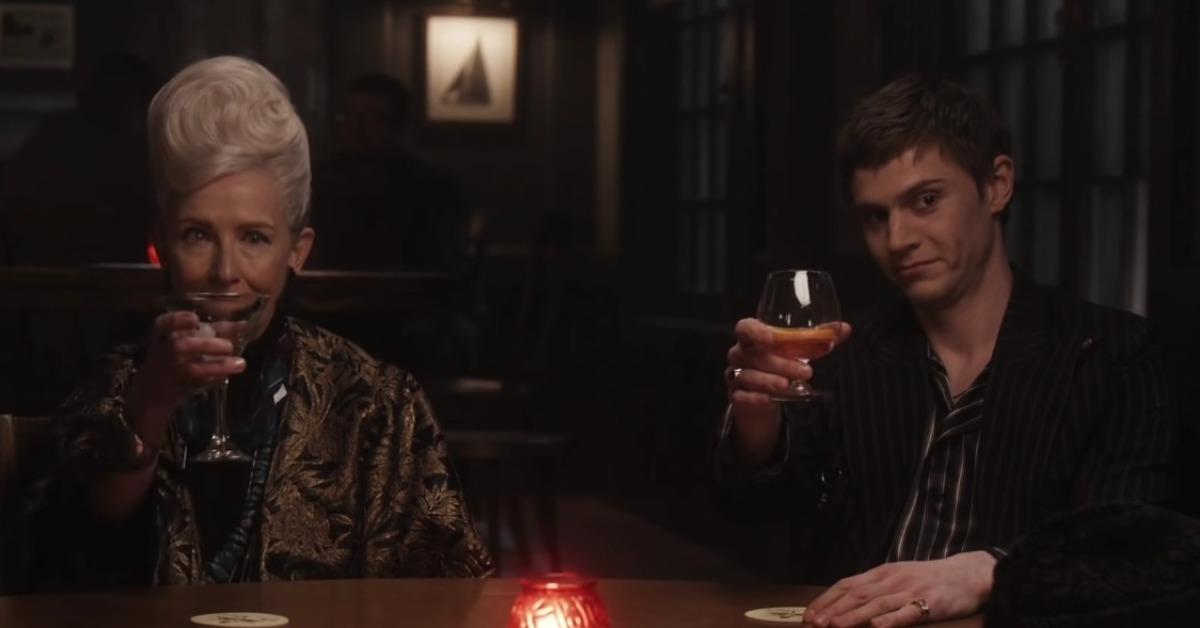 Evan Peters and Frances Conroy in 'AHS: Double Feature'