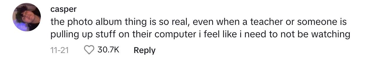 A commenter agrees that Gen Z shows respect by not looking at a computer when someone is pulling up stuff