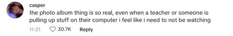 A commenter agrees that Gen Z shows respect by not looking at a computer when someone is pulling up stuff