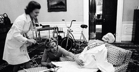 (L-R) Betty Ford, Nancy Howe