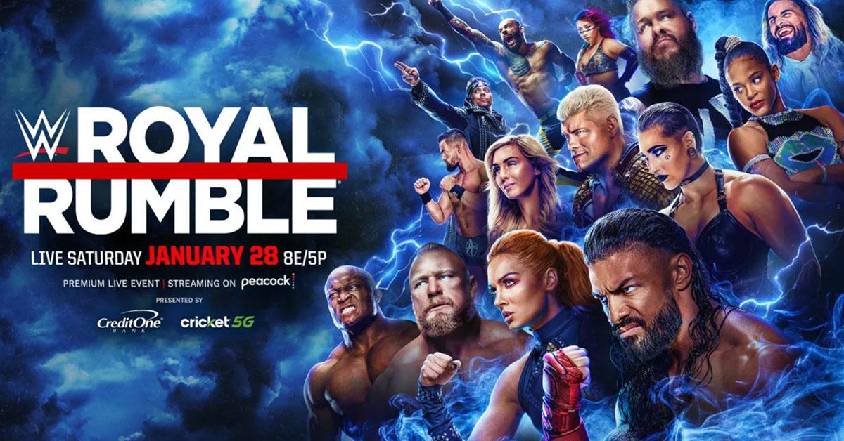 The Royal Rumble titlecard.