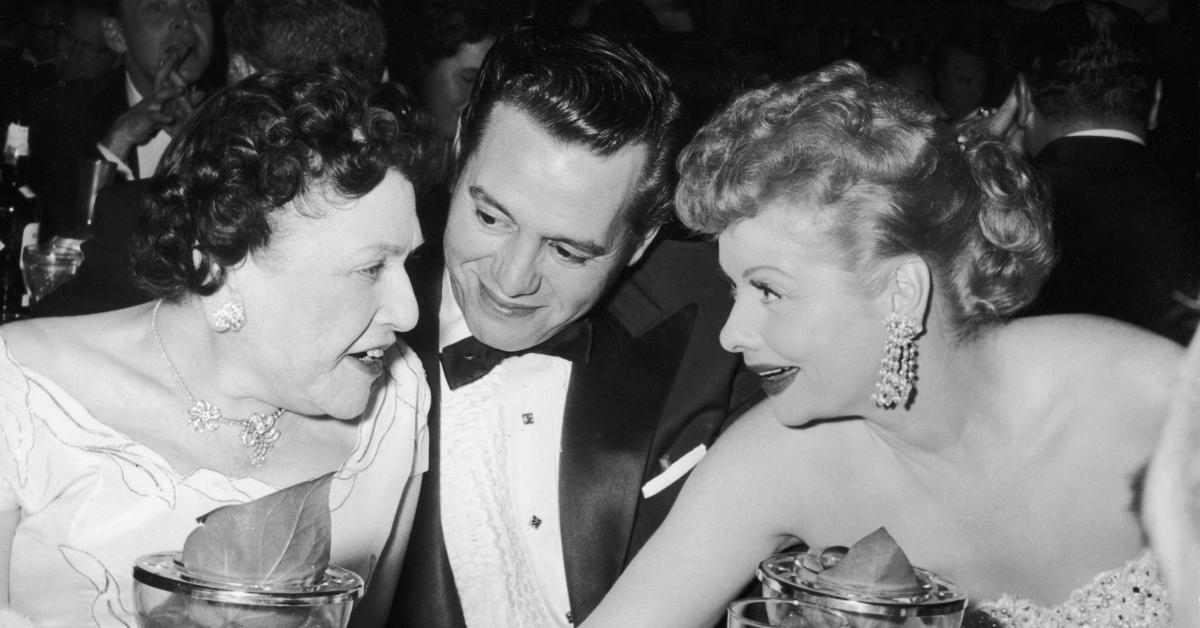 Lucille Ball, Desi Arnaz, Louella Parsons aux Golden Globes