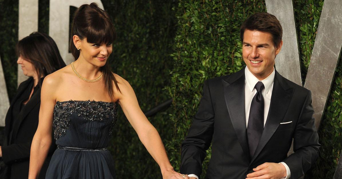 Katie Holmes and Tom Cruise.