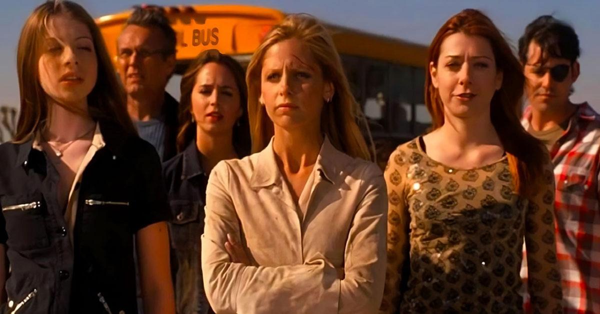 The Buffy cast in the finale