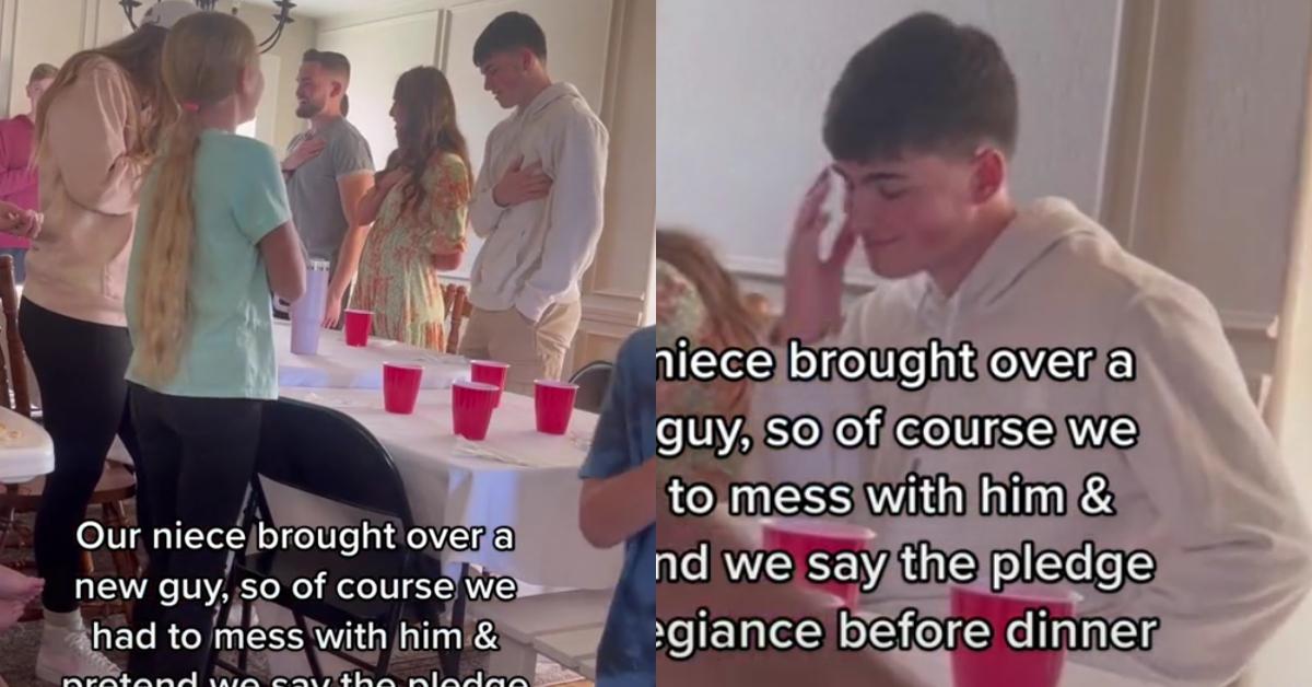 New Boyfriend Trolled by Girl's Family with Pledge of Allegiance