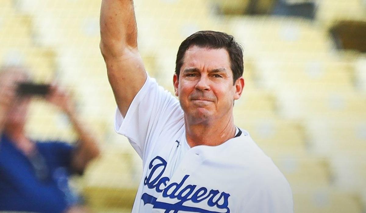 Billy Bean in a Dodgers uniform