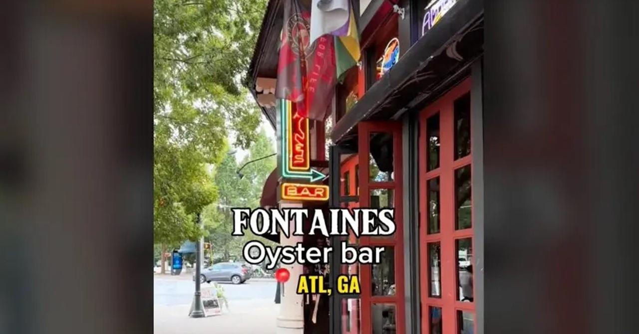 Oyster Bar Date Left MidMeal and Supports Him