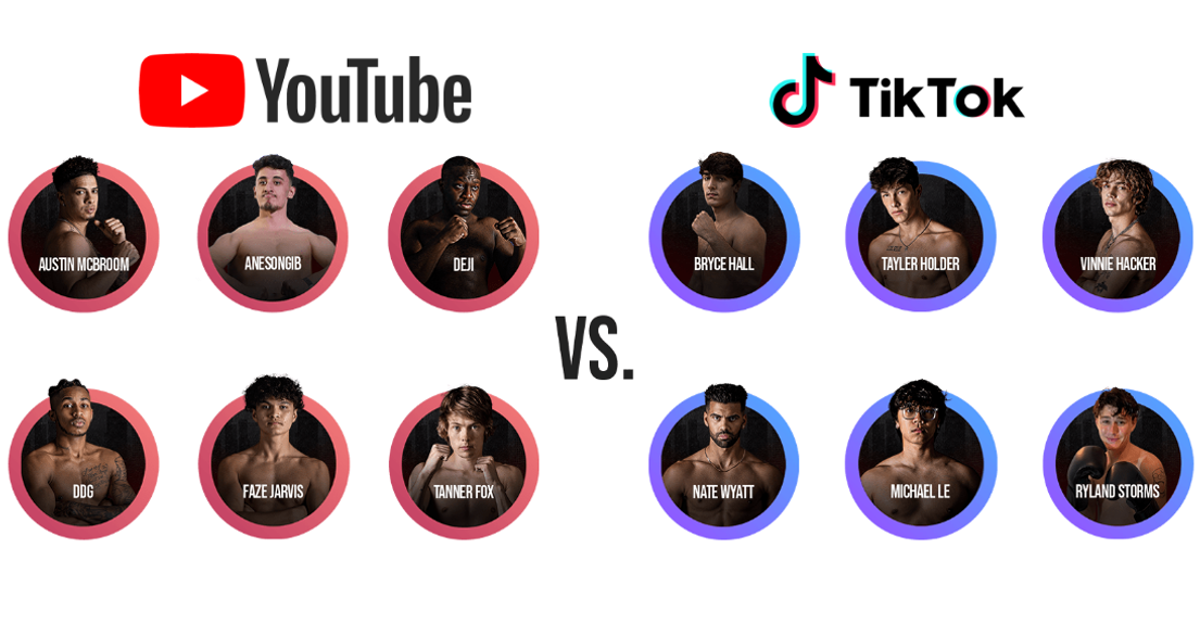 Heres How To Watch The Tiktok Vs Youtube Boxing Card