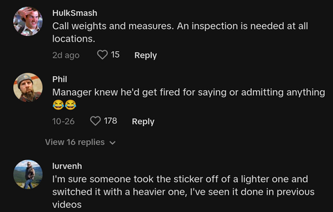 walmart meat wrong weight tiktok