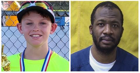 (L-R): Aiden Clark at a baseball game; Hermania Joseph mug shot