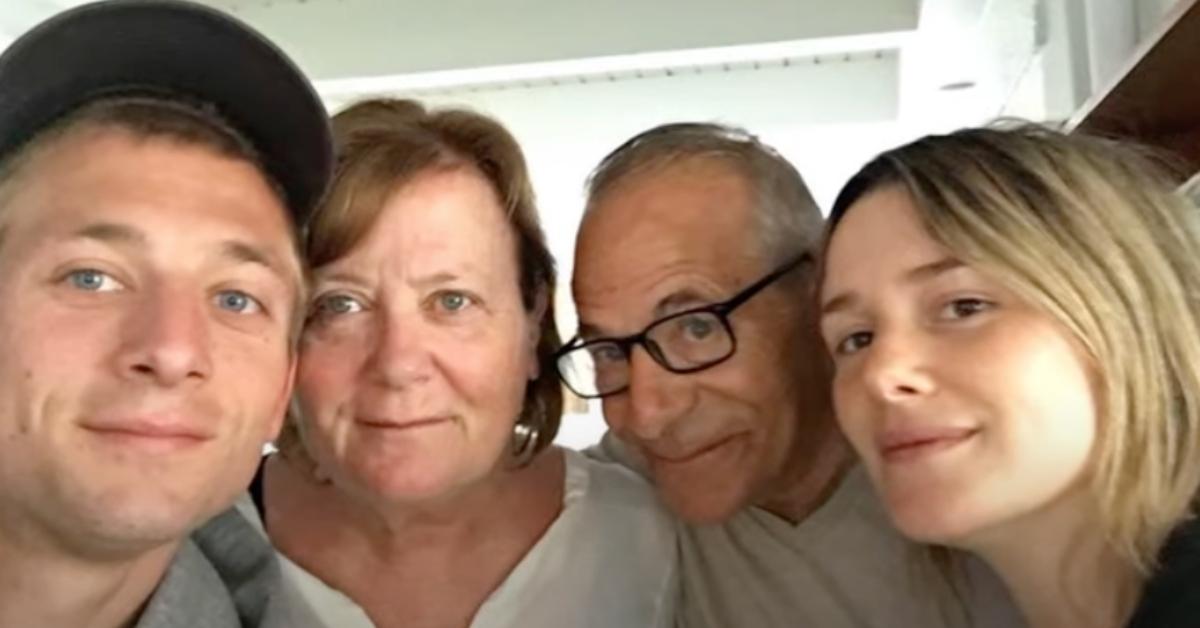 Jeremy with his parents and his now-ex-wife Addison Timlin