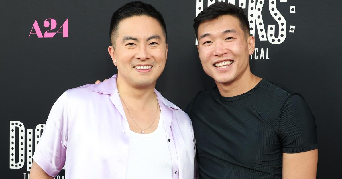 Bowen Yang and Joel Kim Booster at the premiere of 'Dicks: The Musical' on Sept. 18, 2023