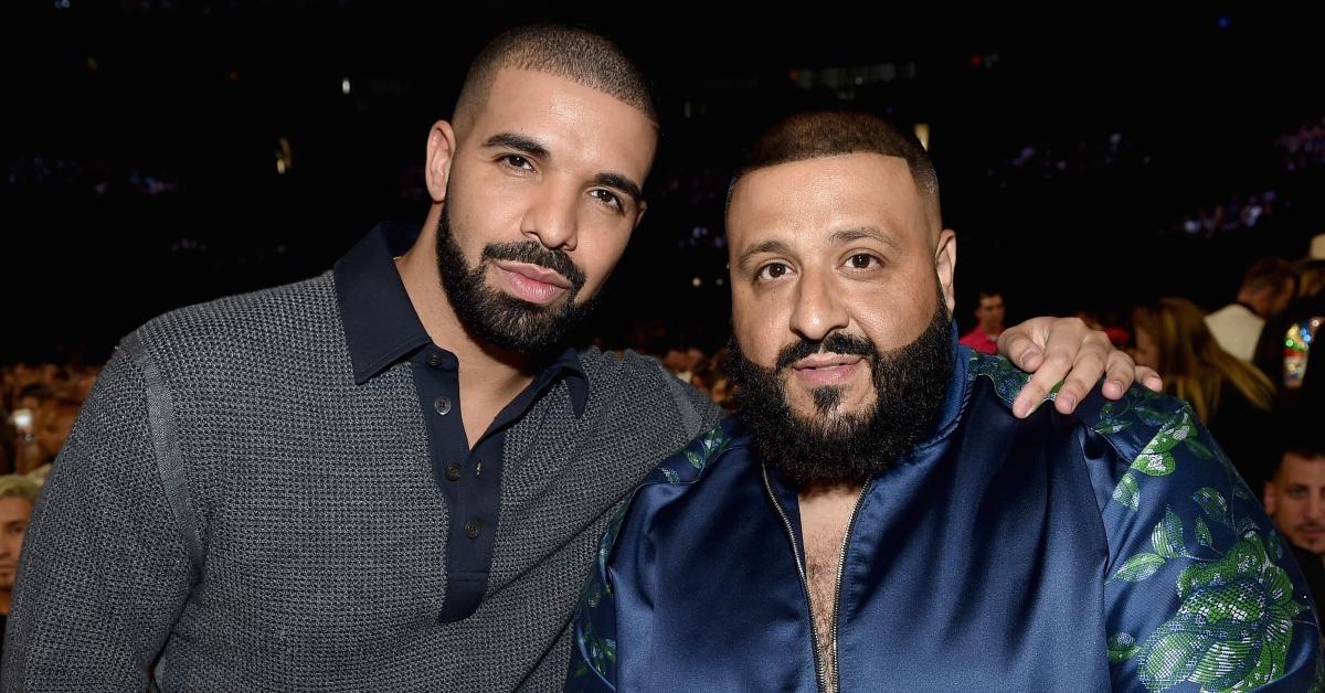 Drake (L) and DJ Khaled attend the 2017 Billboard Music Awards at T-Mobile Arena on May 21, 2017.