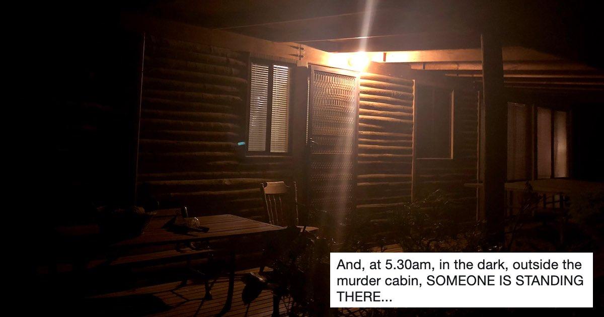 tom taylor cabin in the woods