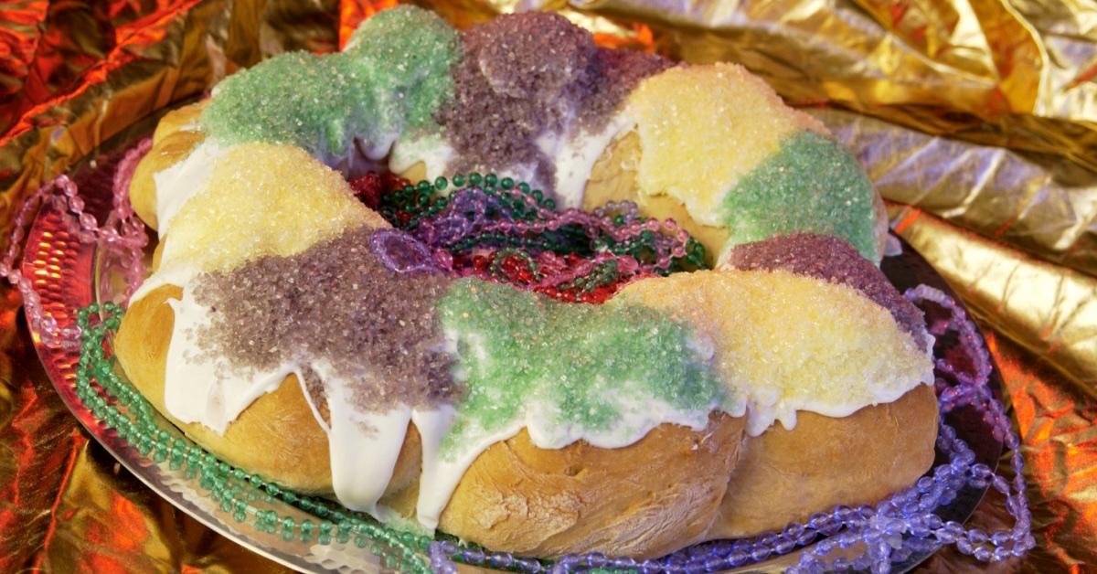 Mardi Gras king cake.