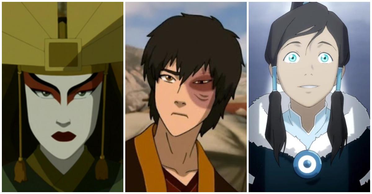 L-R: Avatar Kyoshi, Prince Zuko, Avatar Korra