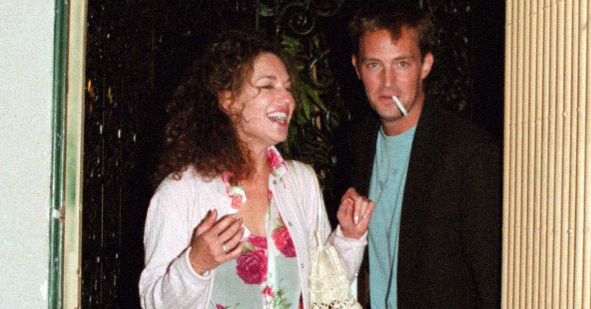 Matthew Perry (R) with Jamie Tarses in 1997