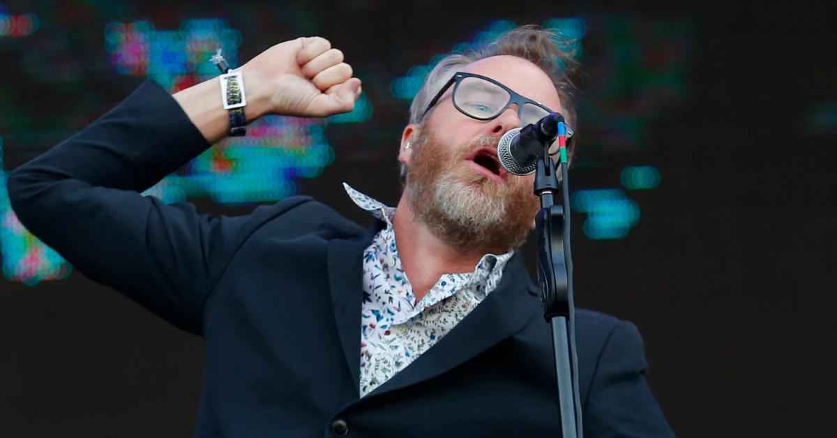 Matt Berninger of The National photographed performing live