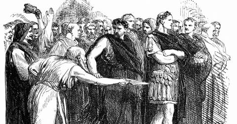 Soothsayer warns Julius Caesar